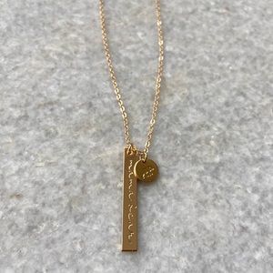 Mama bear bar and disk necklace